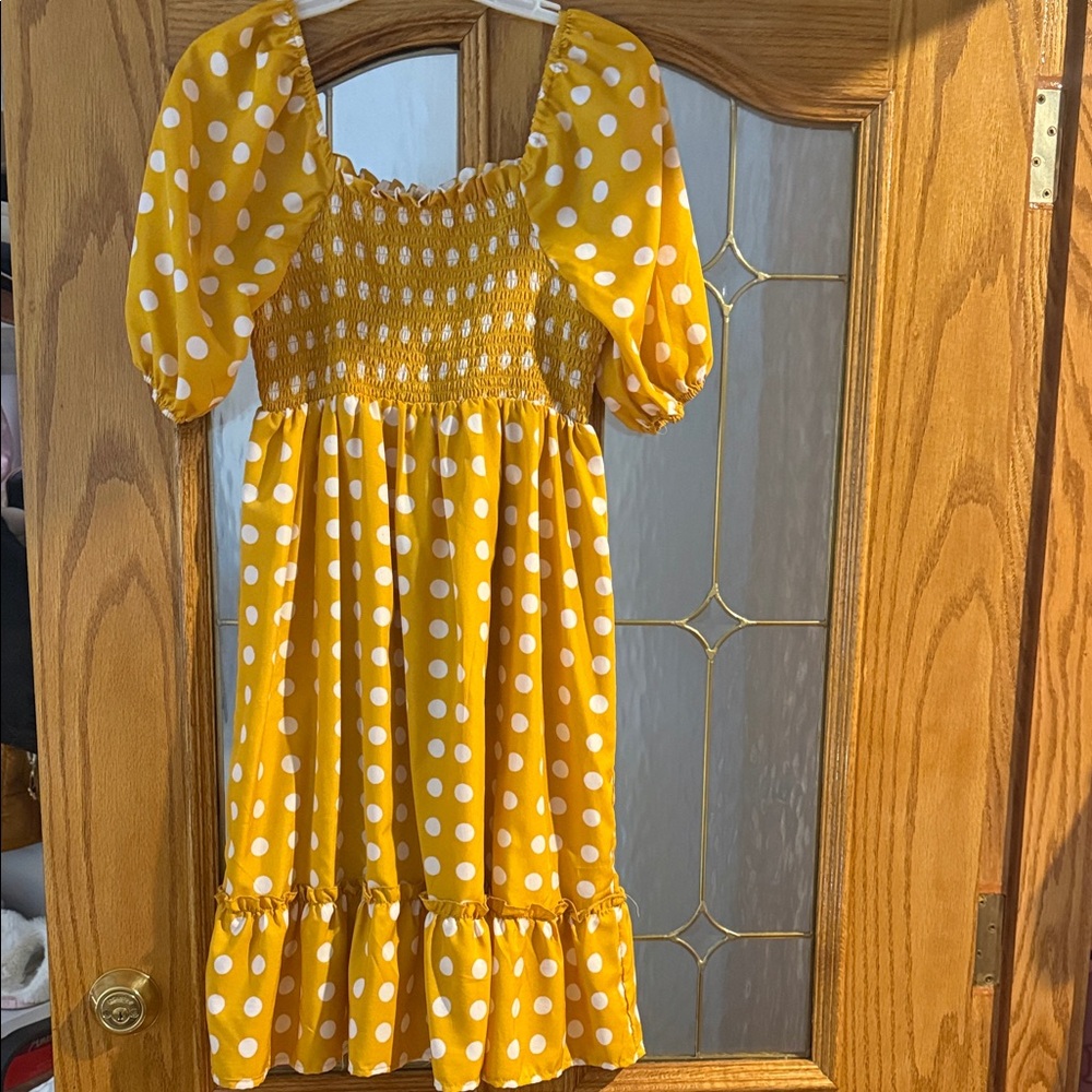 Yellow Polka Dot Dress